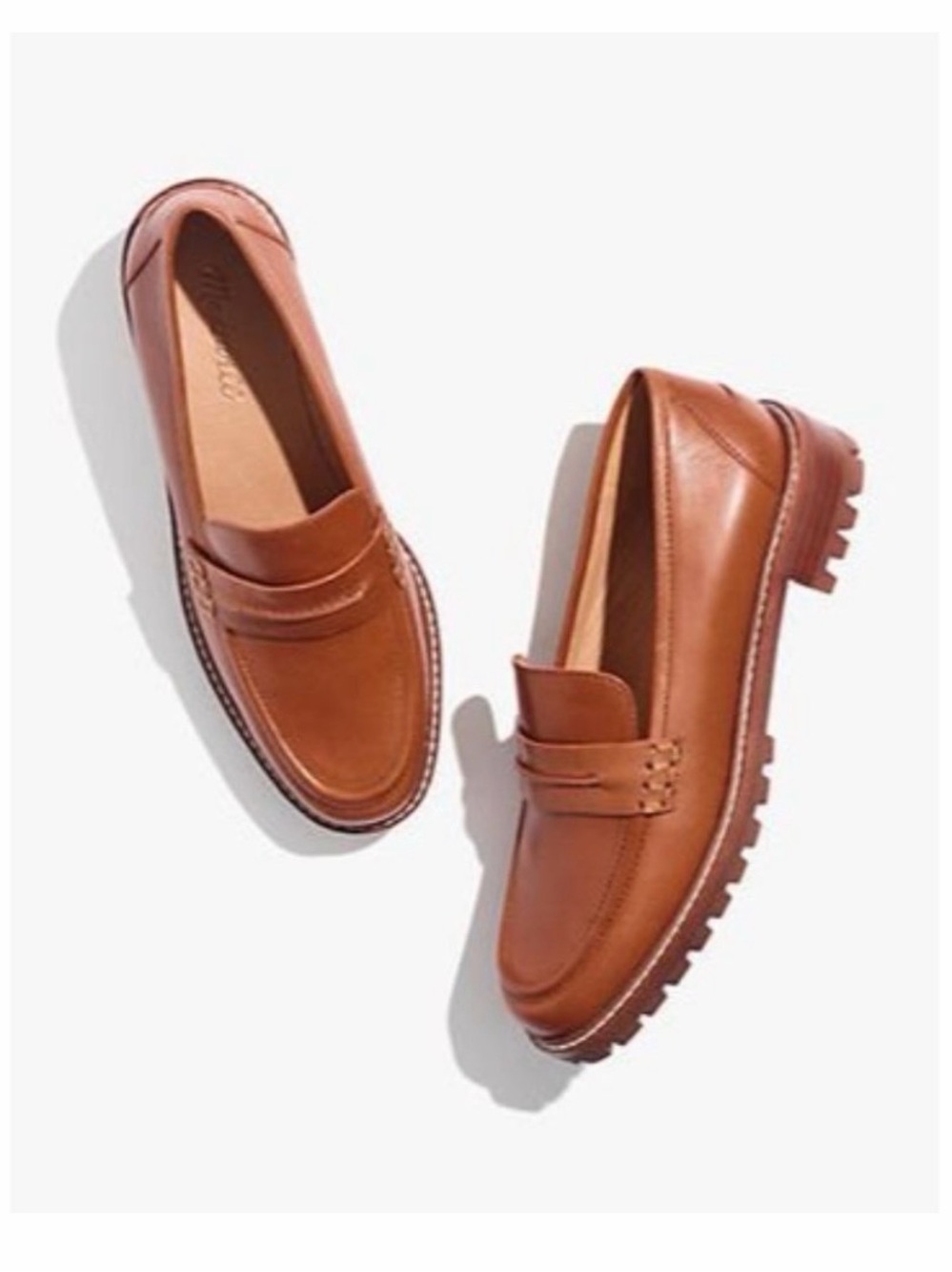 Madewell Corinne Lugsole Loafers in Dried Maple